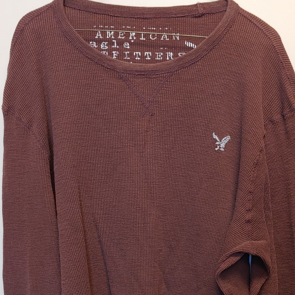 Burgundy American Eagle Long Sleeve- Size XL
